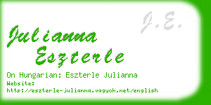julianna eszterle business card